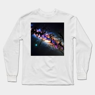 Milky Way Galaxy Photograph Long Sleeve T-Shirt